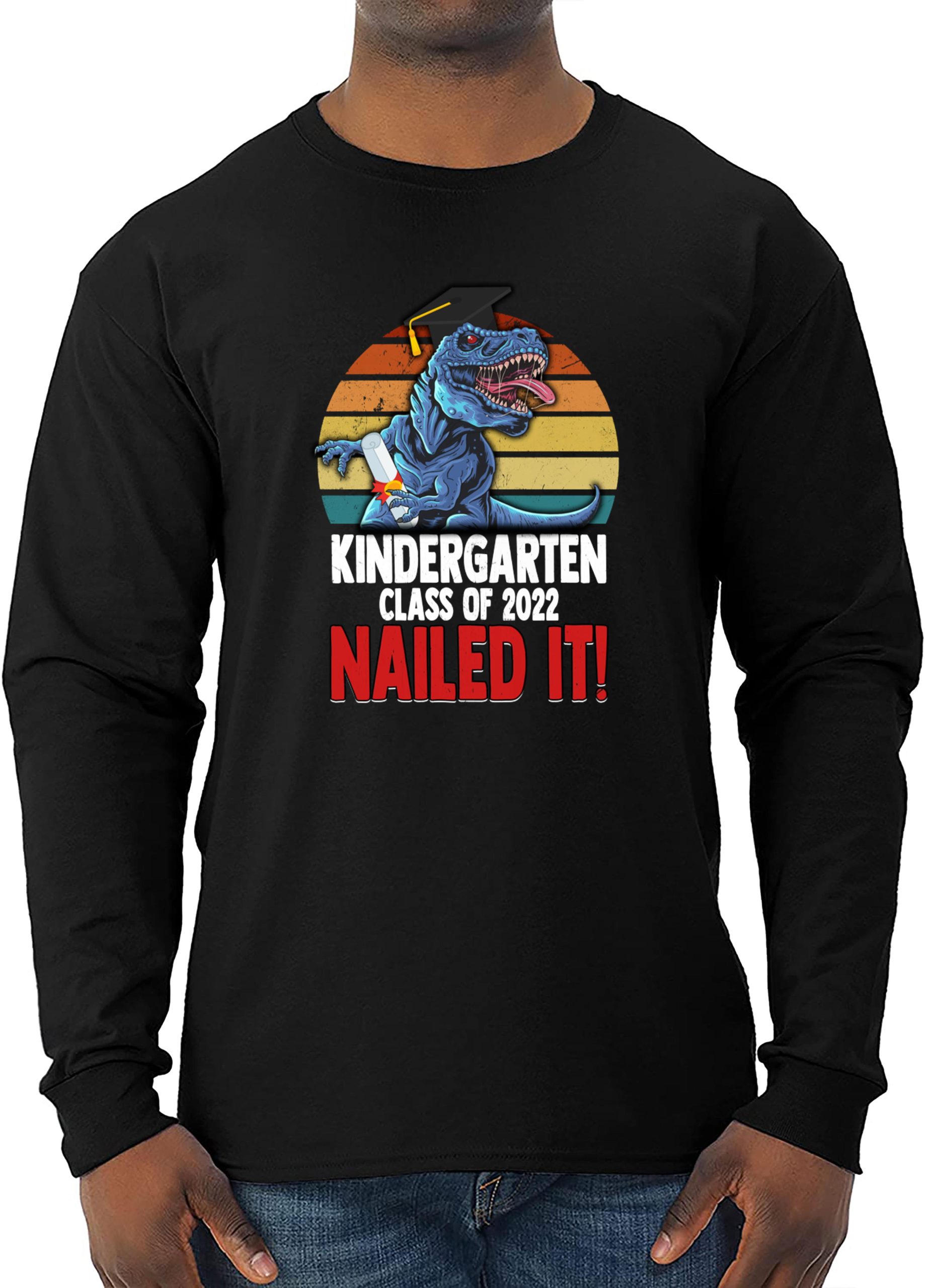 Graduation Kindergarten Class Of 2022 Nailed It Dinosaur T-Shirt