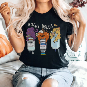 Funny Nurse Halloween Shirt, Hocus Pocus Shirt, Vintage Halloween Shirt
