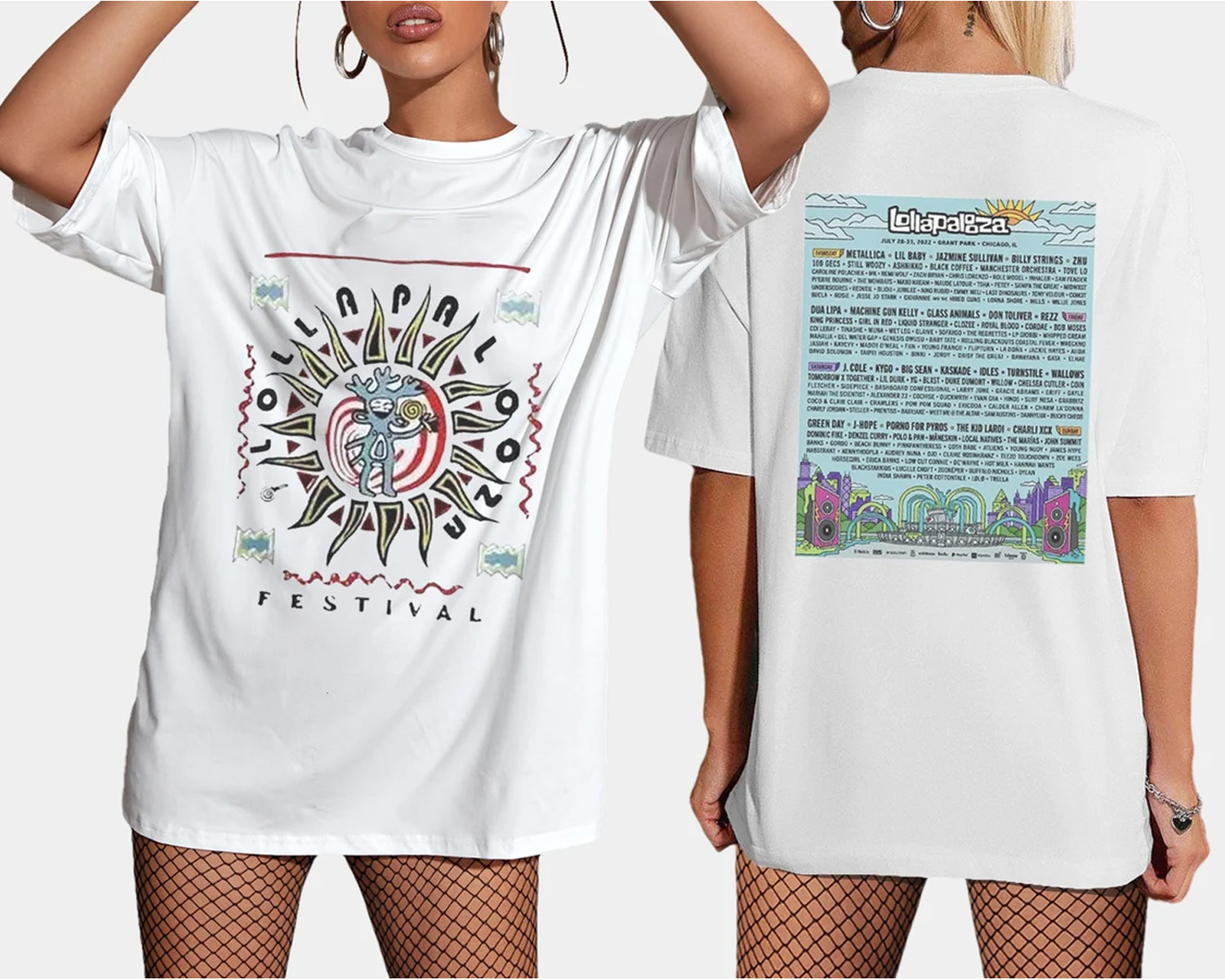 HOT Lollapalooza 2022 Music Festival T-Shirt Music Festival Tee