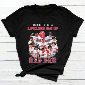 Proud To Be A Lifelong Fan Of Boston Red Sox Signatures Shirt