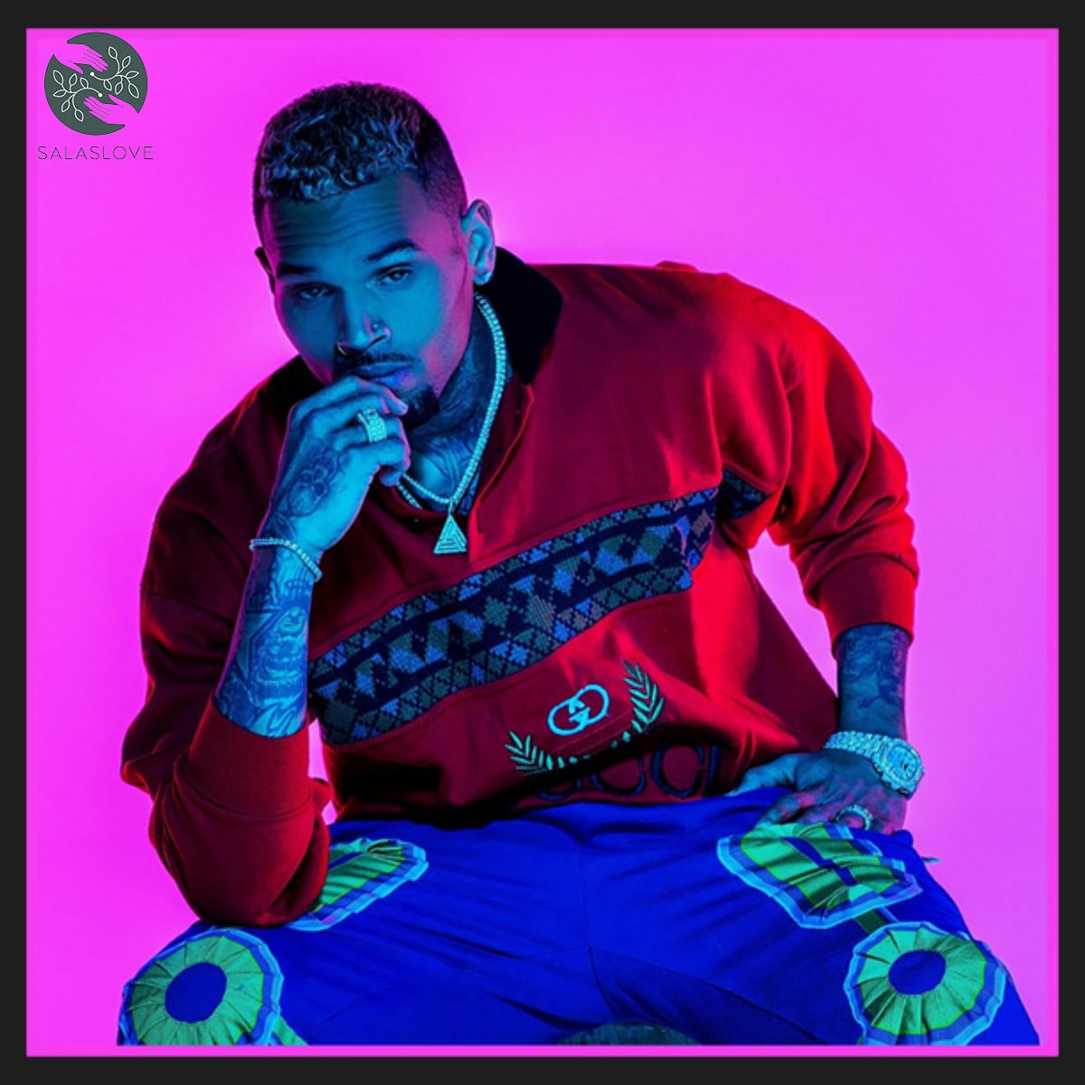 Chris Brown And WizKid Celebrate Black Beauty In Call Me Every Day T-shirt