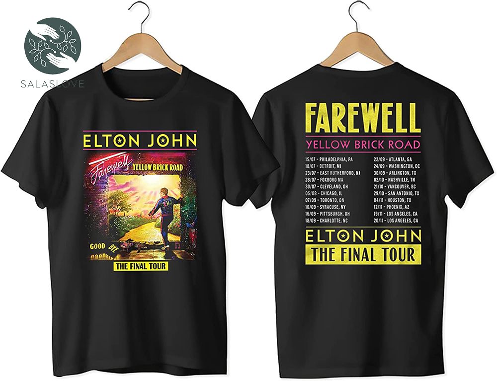 2022 Elton John Farewell Yellow Brick Road The Final Tour T-shirt
