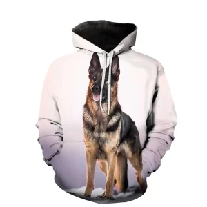 Novelty Animal Schnauzer Dog 3D Printing Hoodie Casual Hooded Jacket Funny Sweatshirt Jacket CBW-1015 M