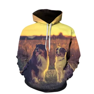 Novelty Animal Schnauzer Dog 3D Printing Hoodie Casual Hooded Jacket Funny Sweatshirt Jacket CBW-1008 S
