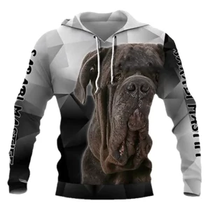 3D Hoodie Animal Dog Pocket Casual Sweatshirt Fashion Streetwear Men's Clothing
