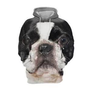 Animal Dog Boston Terrier 3D Printed Hoodie Unisex Pullover Funny Dog Hoodie Casual Street Sportswear