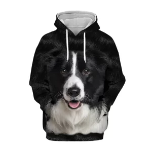 3D Printed Hoodie Art Border Collie Animal Love Dog Unisex Harajuku Hoodie Sweatshirt