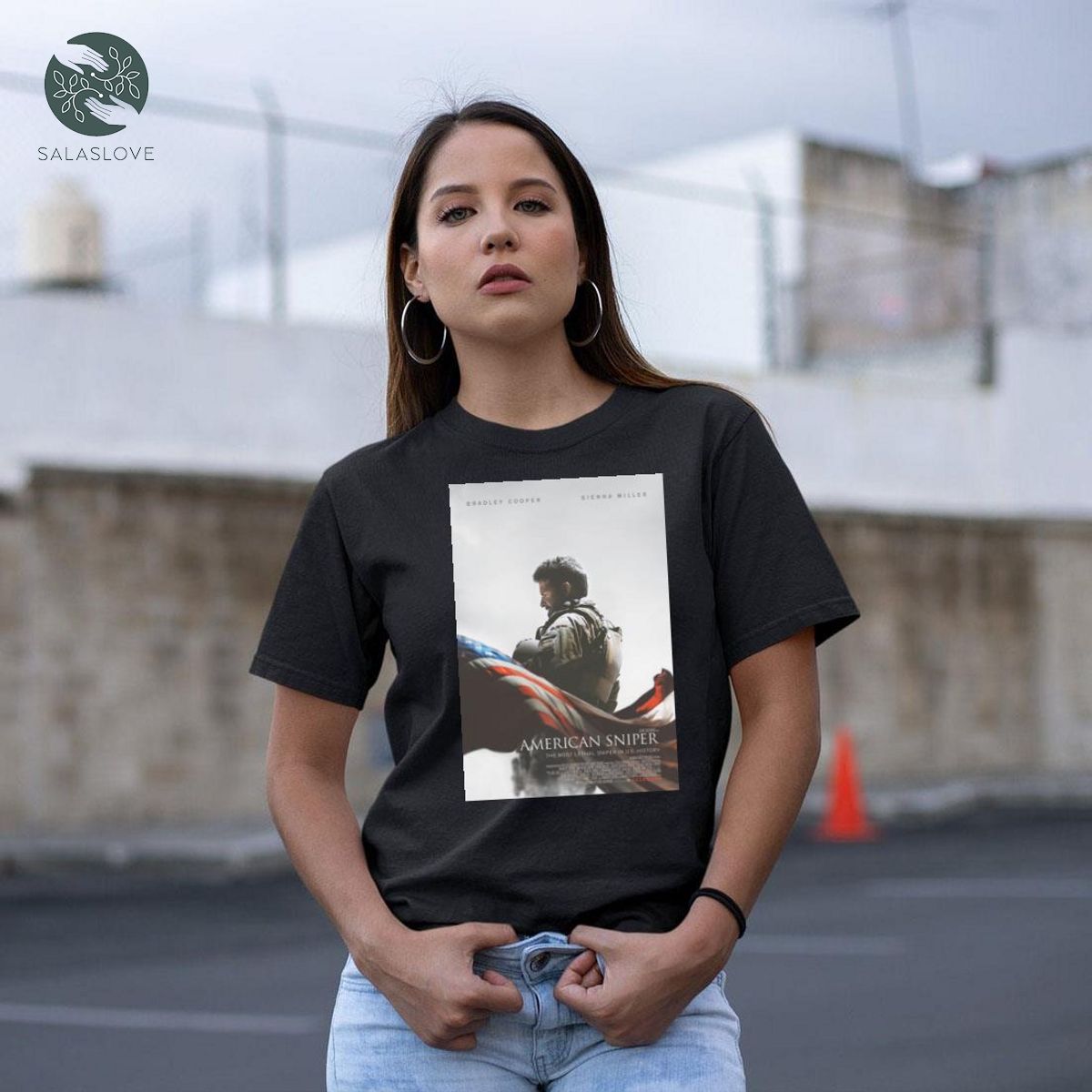 American Sniper Bradley Cooper USA Soldier Hot Movie T-shirt