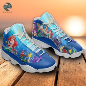 Ariel Mermaid Disney Cartoon Air Jordan 13 Sneaker Shoes