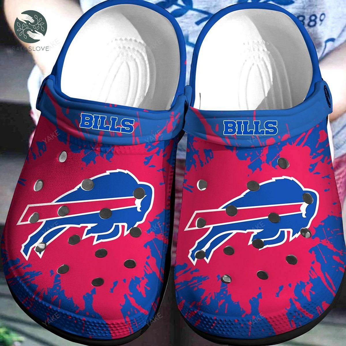 Buffalo Bills 3D Crocs Crocband Clogs