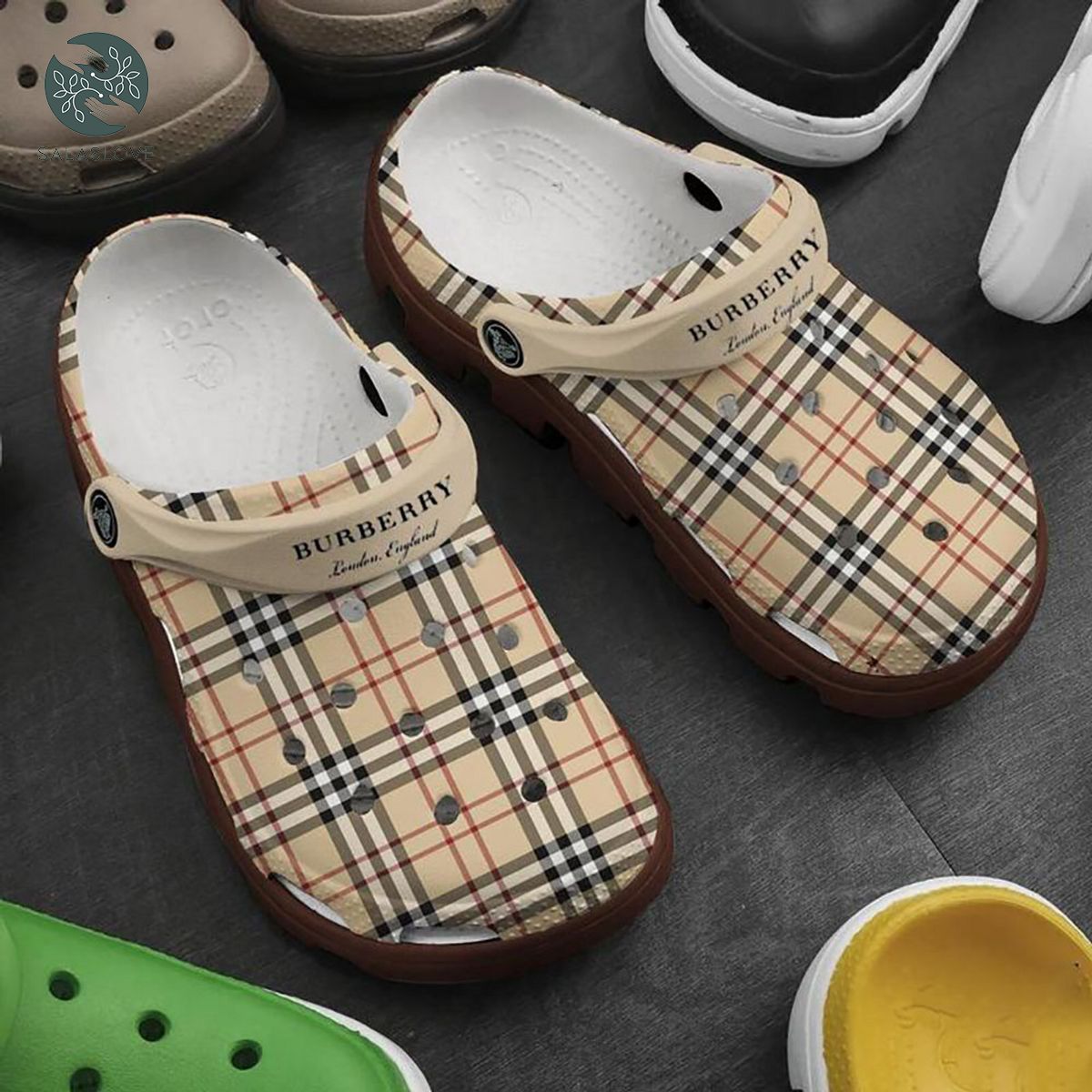 Burberry Crocs Crocband Clogs Special Gift For Crocs Clog Lovers
