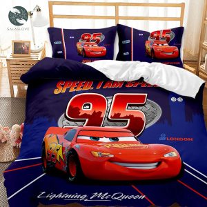 Cars Lightning McQueen Cartoon Bedding Set For Kid