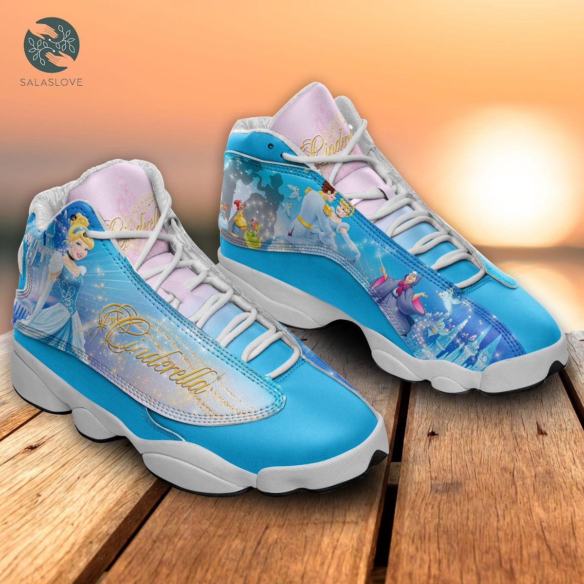 Cinderella Dance Disney Cartoon Air Jordan 13 Sneaker Shoes