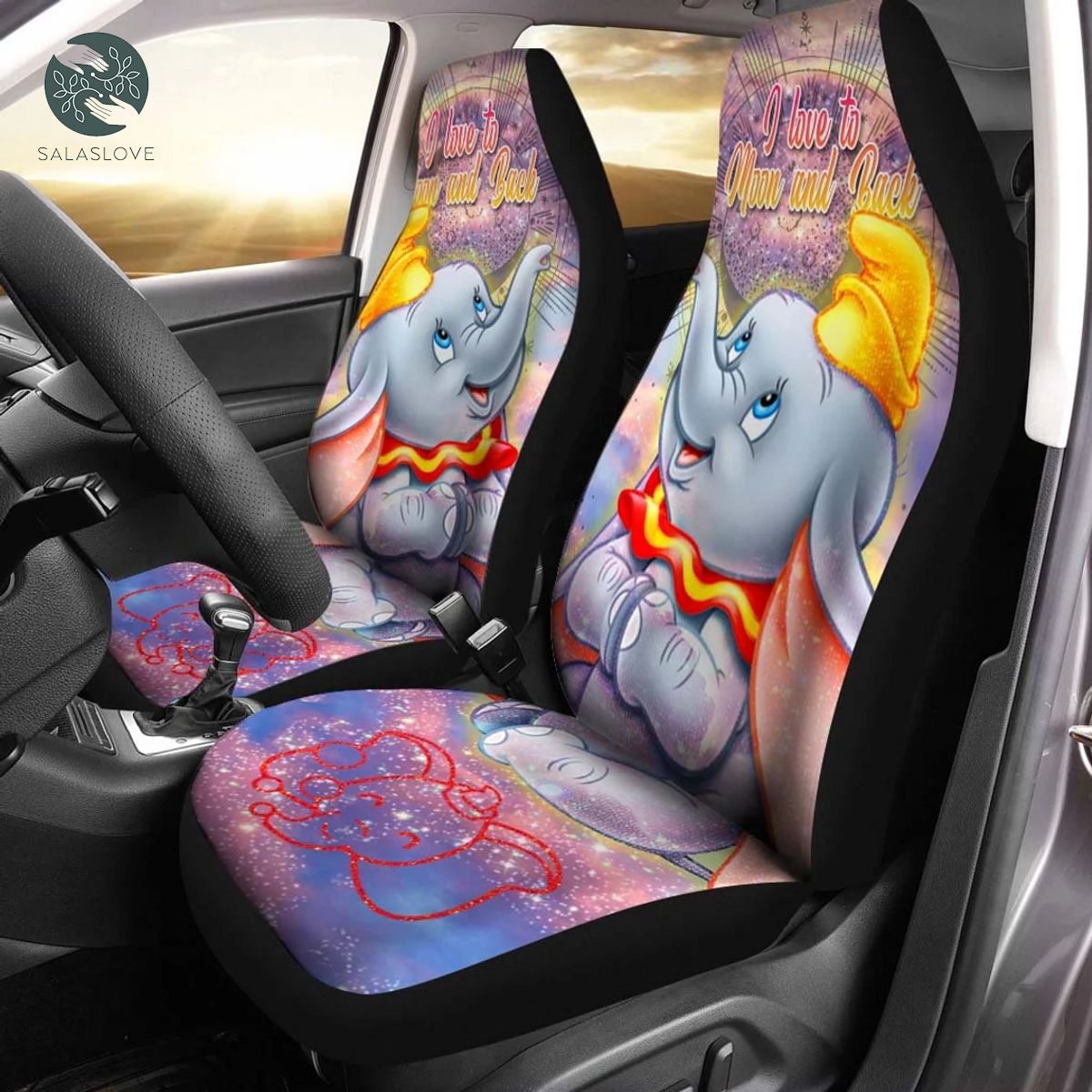 Cute Dumbo Disney Cartoon Car Seat Cover


