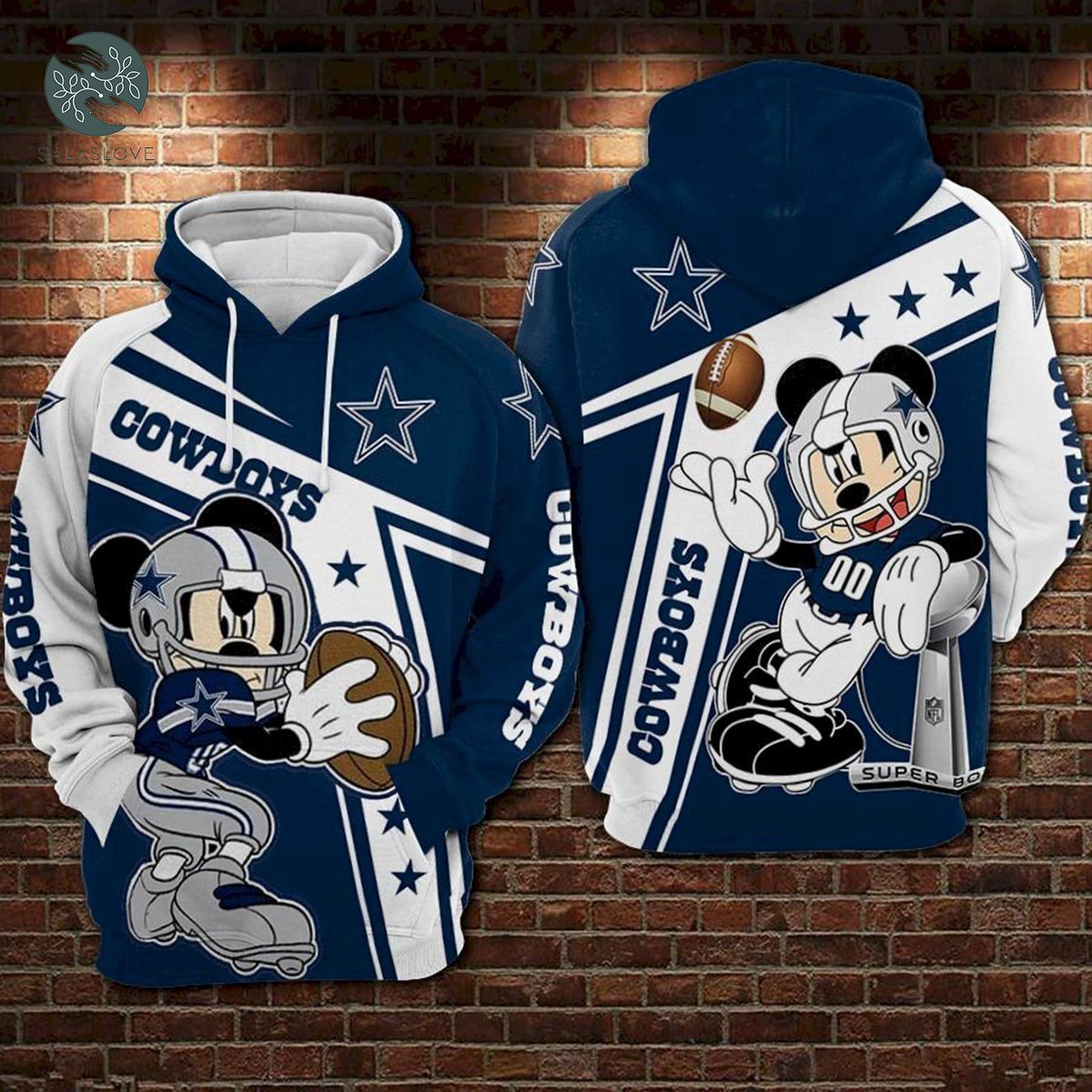 Dallas Cowboys and Mickey Limited Hoodie