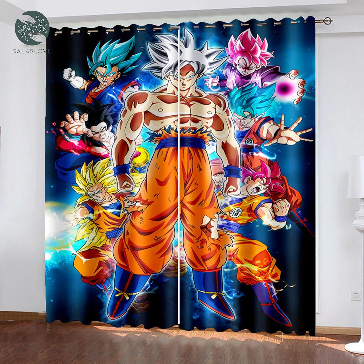 Dragon Ball Window Curtain And Shower Curtains 