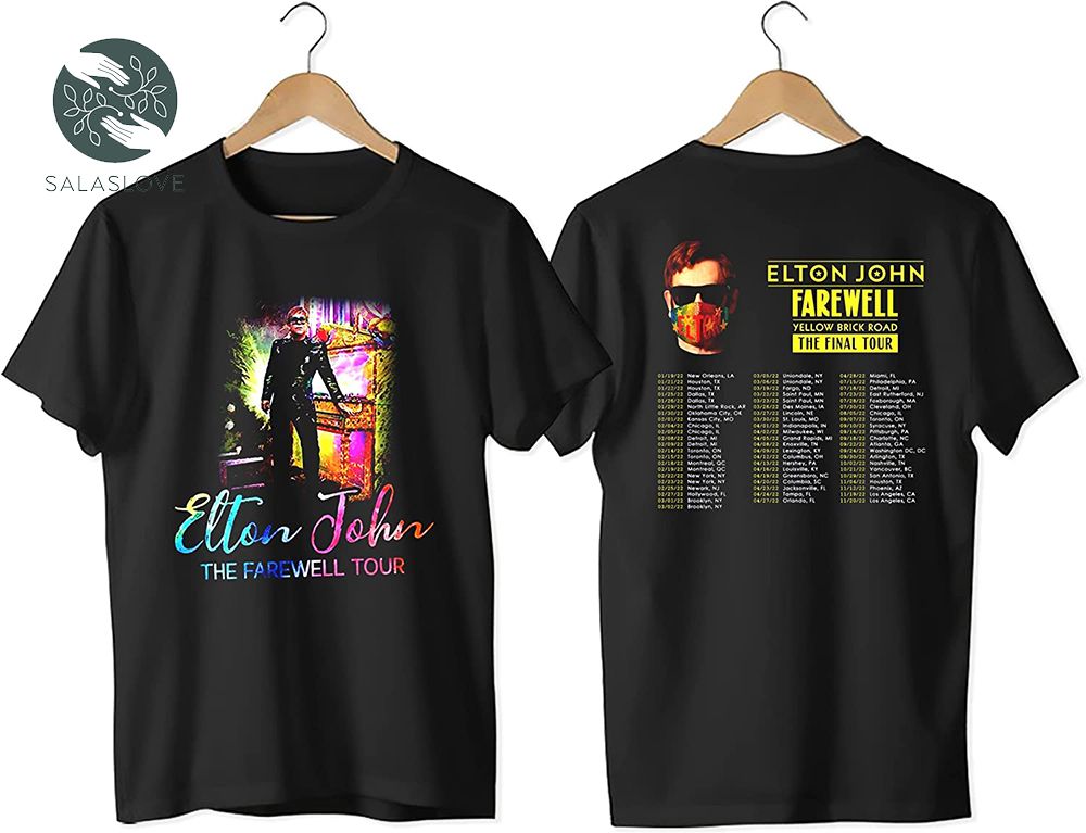Eltons Johns Concert Shirt Farewell Yellow Brick Road The Final Tour 2022 