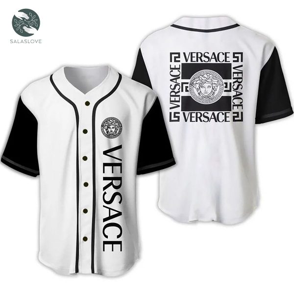 Gianni Versace White Baseball Jersey Shirt Luxury Clothing Sport For Men Women