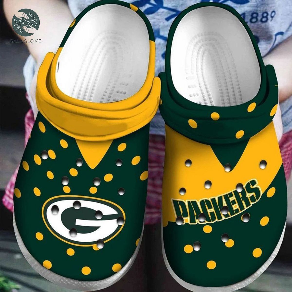 Green Bay Packers For Nfl Fans 3D Crocs Crocband Clogs