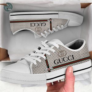 Gucci Bee Low Top Canvas Shoes Sneakers Hot Best Gifts For Men Women