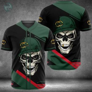 Gucci Skull Baseball Jersey Shirt Luxury Clothing Clothes Sport For Men Women
