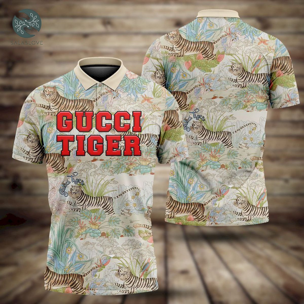 Gucci Tiger Tropical Luxury 3D Polo Shirt
