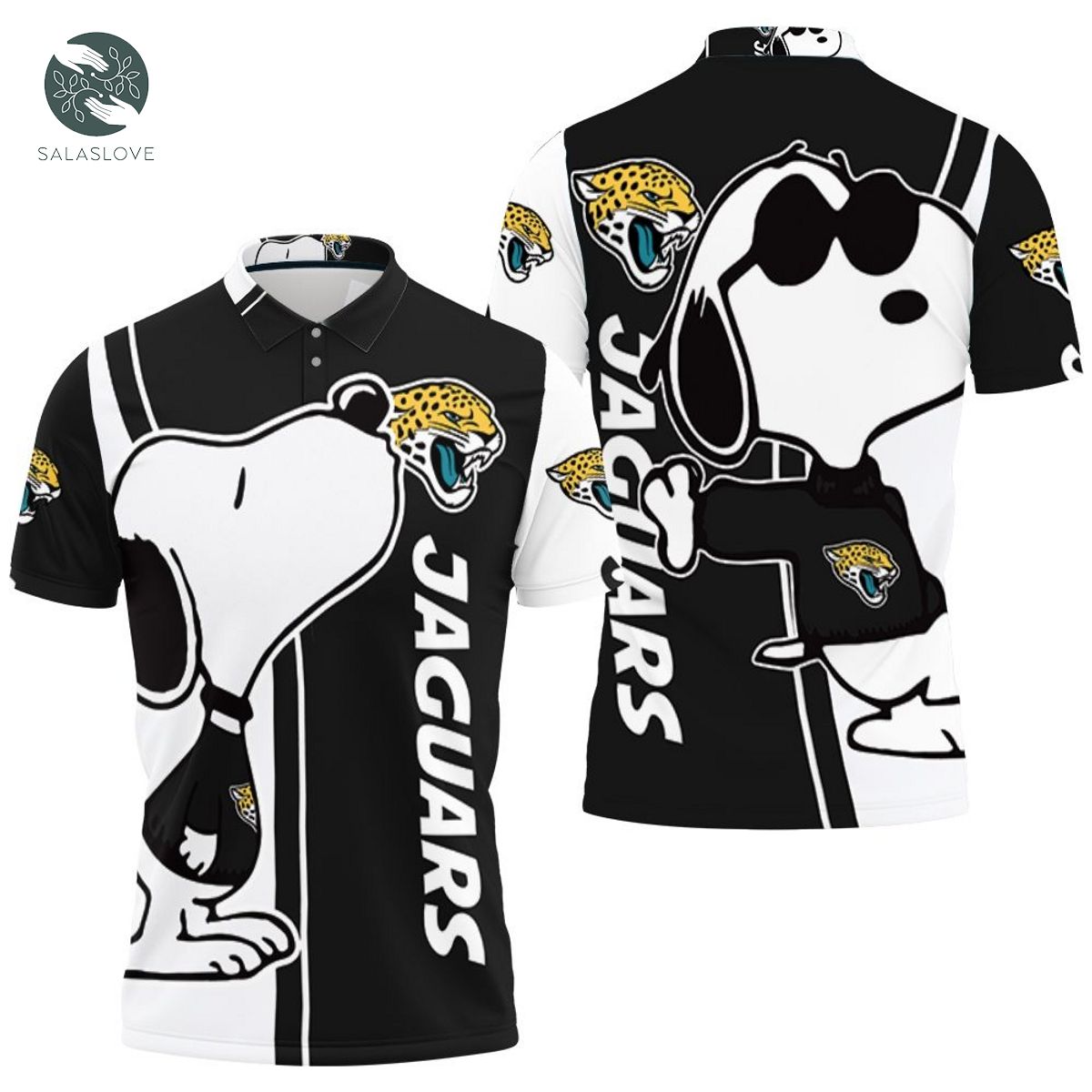 Jacksonville Jaguars Snoopy Lover 3D Printed Polo shirt