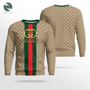 Limited Gucci Creative Pattern Blue 3D Ugly Sweater