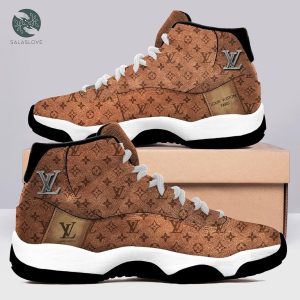 Louis Vuitton Paris Brown Air Jordan 11 Sneakers Shoes Hot For Men Women