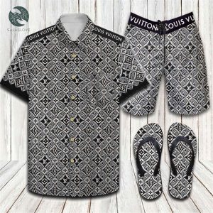 Louis Vuitton Since 1854 Flip Flops And Combo Hawaiian Shirt Shorts