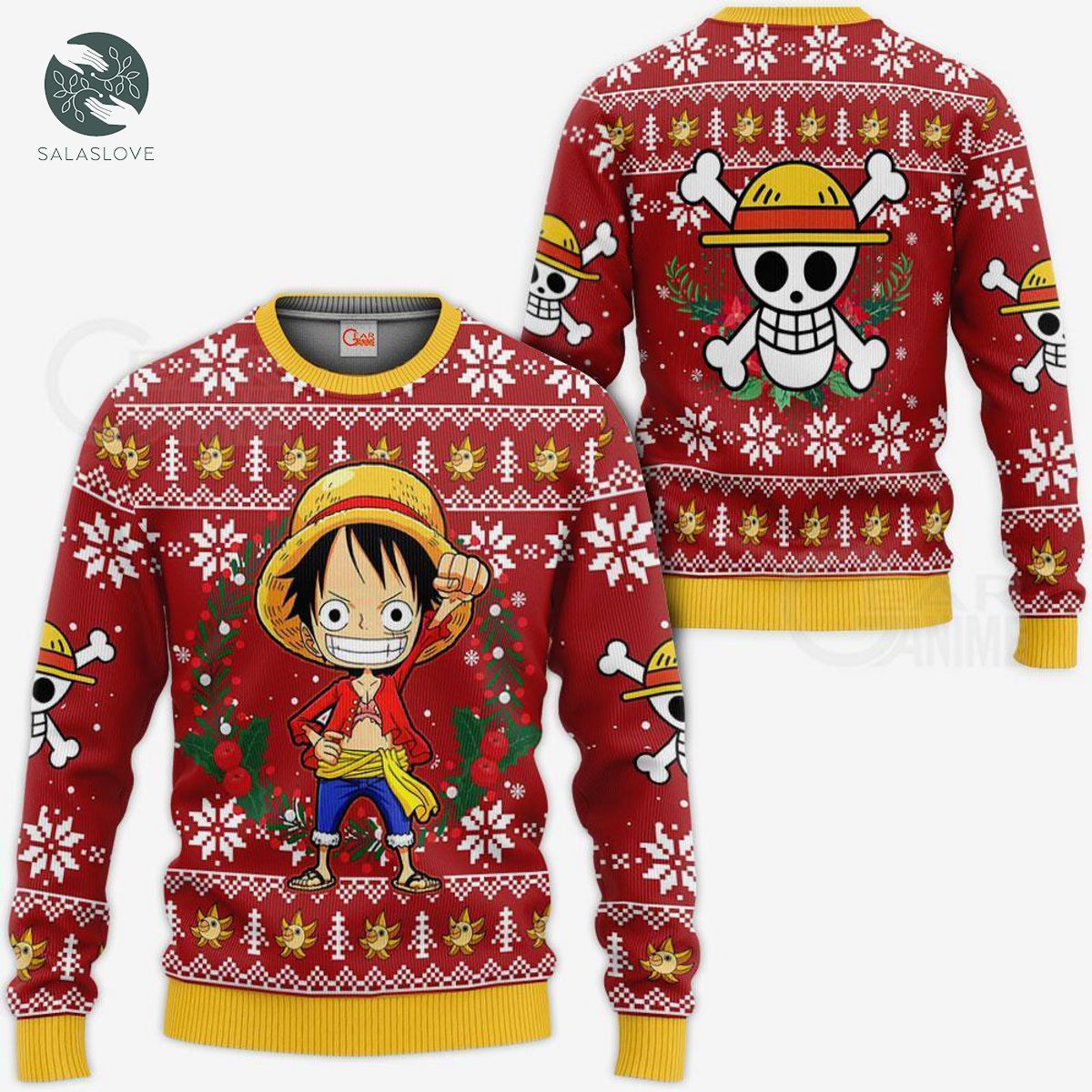Luffy Christmas One Piece 3D Ugly Sweater
