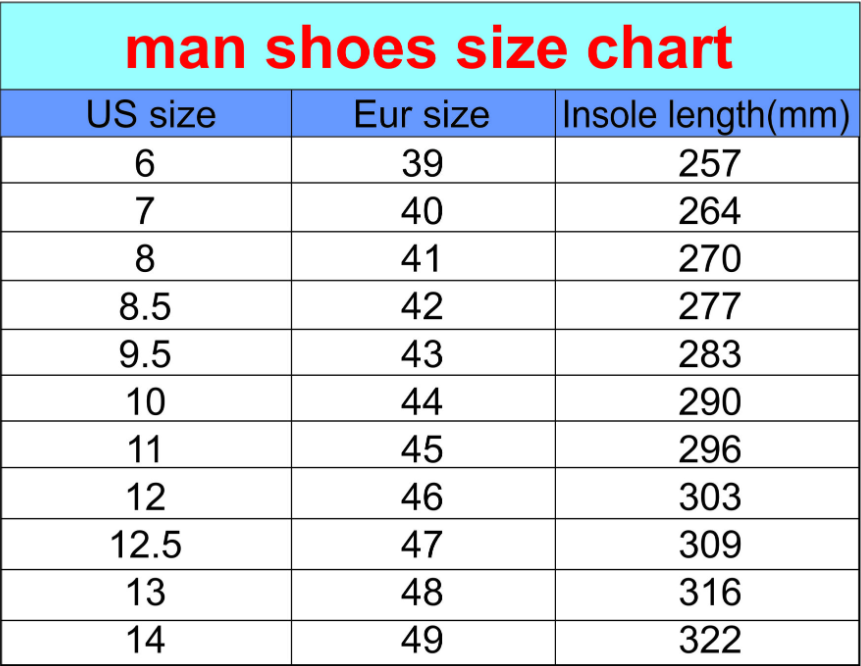 Men size