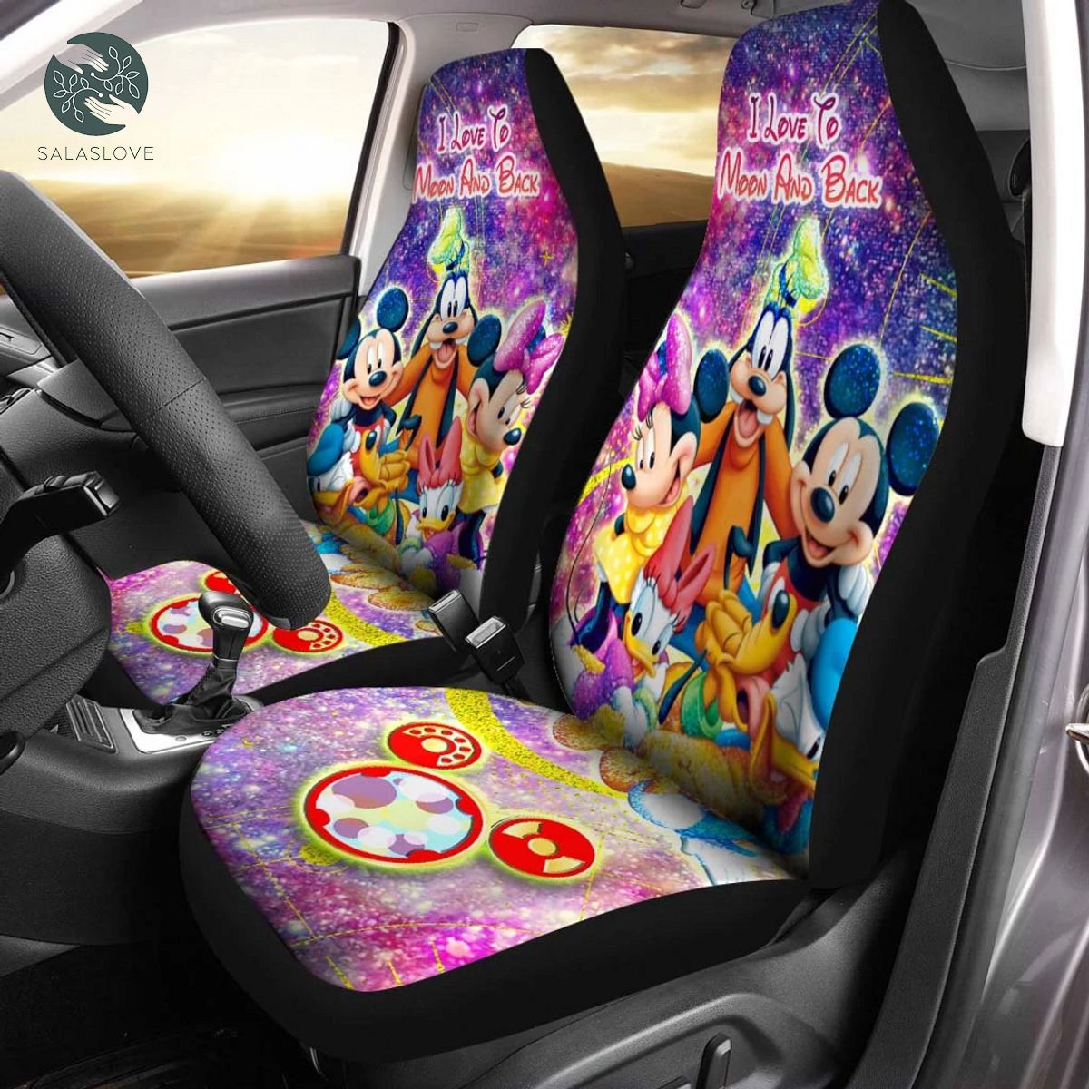 Mickey And Friends Disney Cartoon Car Seat Cover

