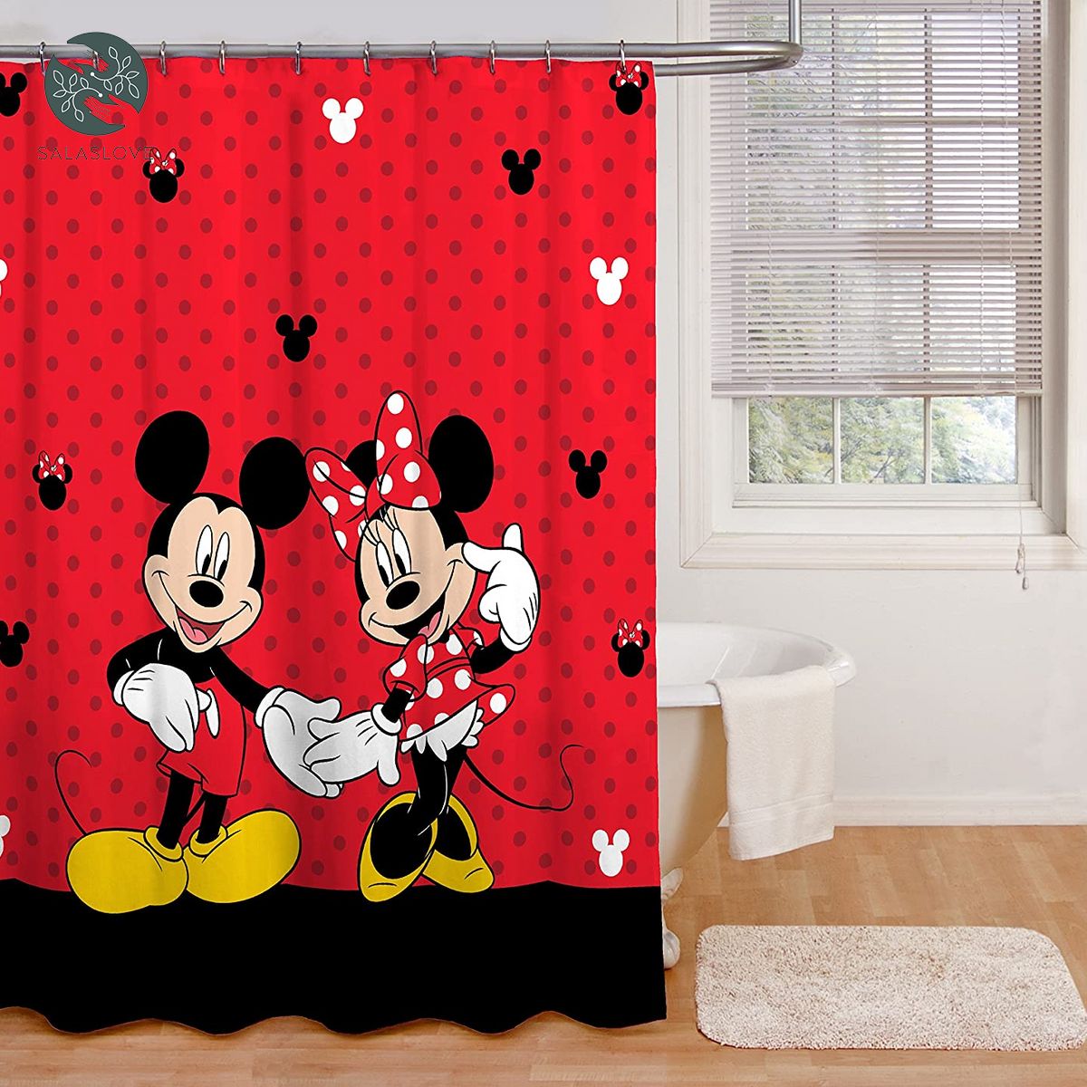 Mickey Mouse And Minnie Mouse Shower Curtains