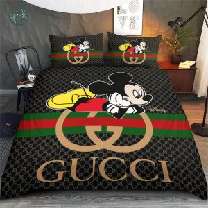 Mickey Mouse Gucci Bedding Set Duvet Cover Bedset
