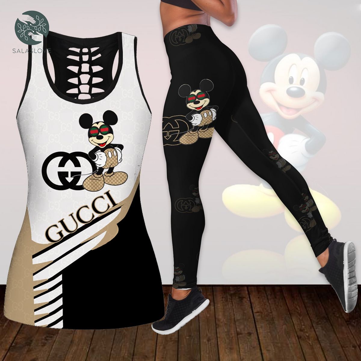 Mickey Mouse Gucci Combo Tank Top And Leggings