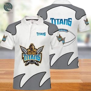 NRL Gold Coast Titans 3d Print Casual Summer Polo Shirt