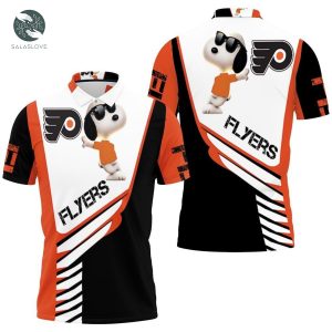 Philadelphia Flyers Snoopy For Fans 3D All Over Print Polo Shirt