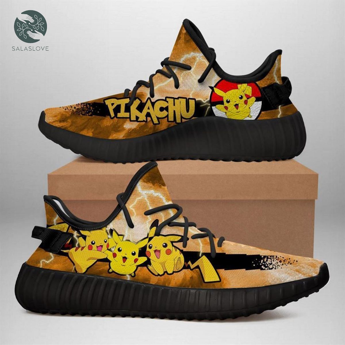 Pikachu Yz Sneakers Pokemon Anime Yeezy Shoes