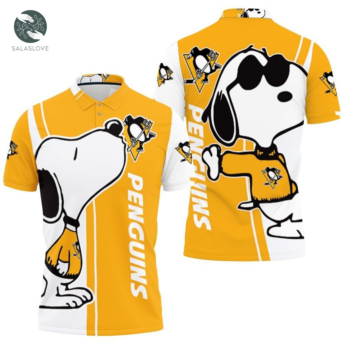 Pittsburgh Penguins Snoopy Lover 3d Printed Polo Shirt