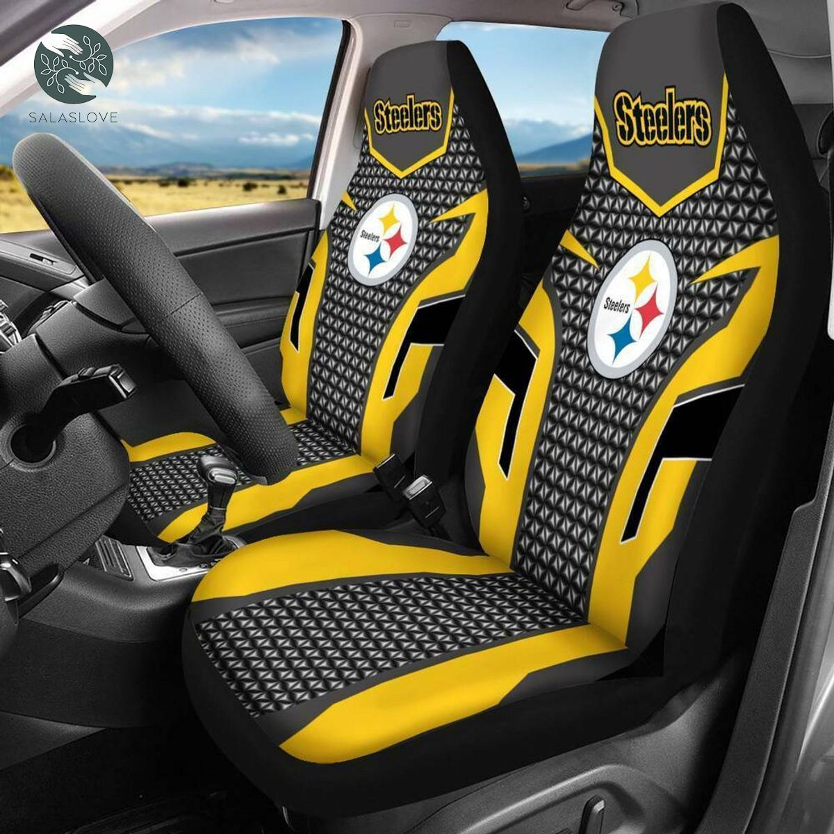 Pittsburgh Steelers Football Team Car Seat Cover