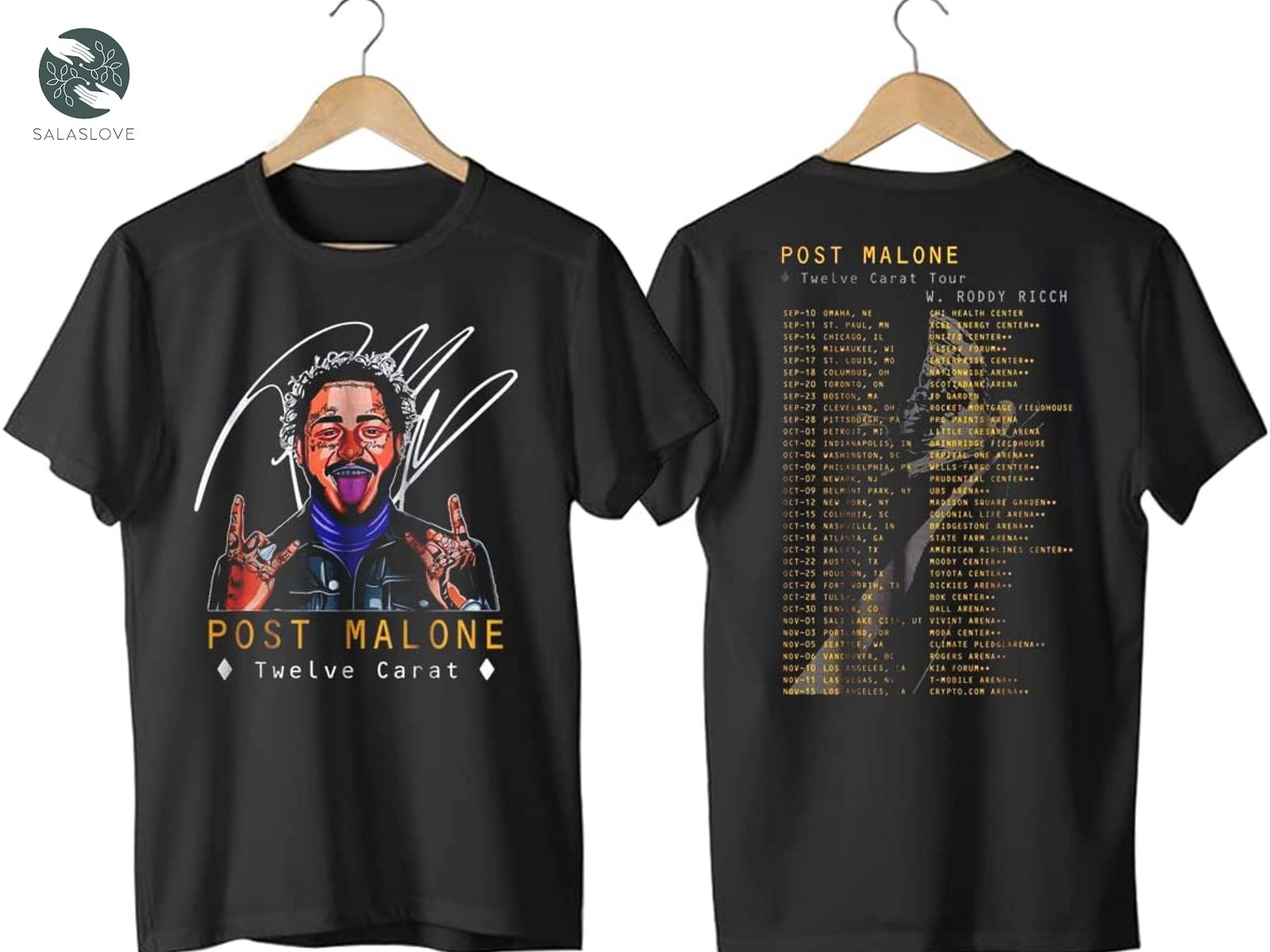 Post Malone Twelve Carat Tour 2022 Shirt