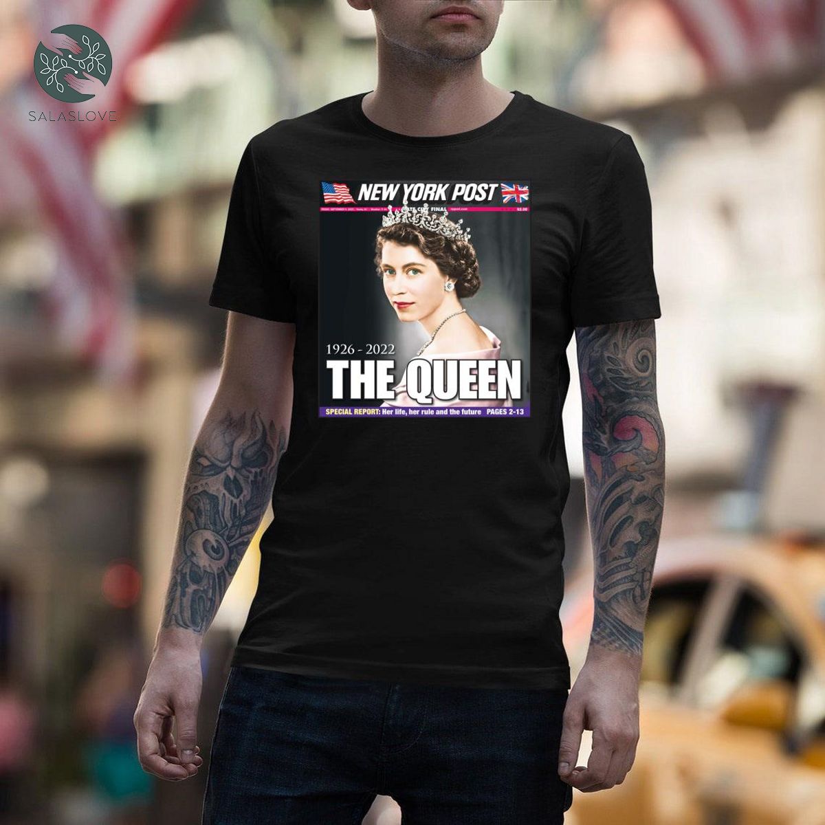 Queen Elizabeth Since 1926 News York Post T-shirt