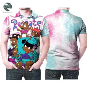 Rugrats All Cartoon Characters Cute 3D All Over Print Polo Shirt