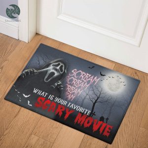 Scream Ghostface What Is Your Favorite Scary Movie Halloween 3D Doormat