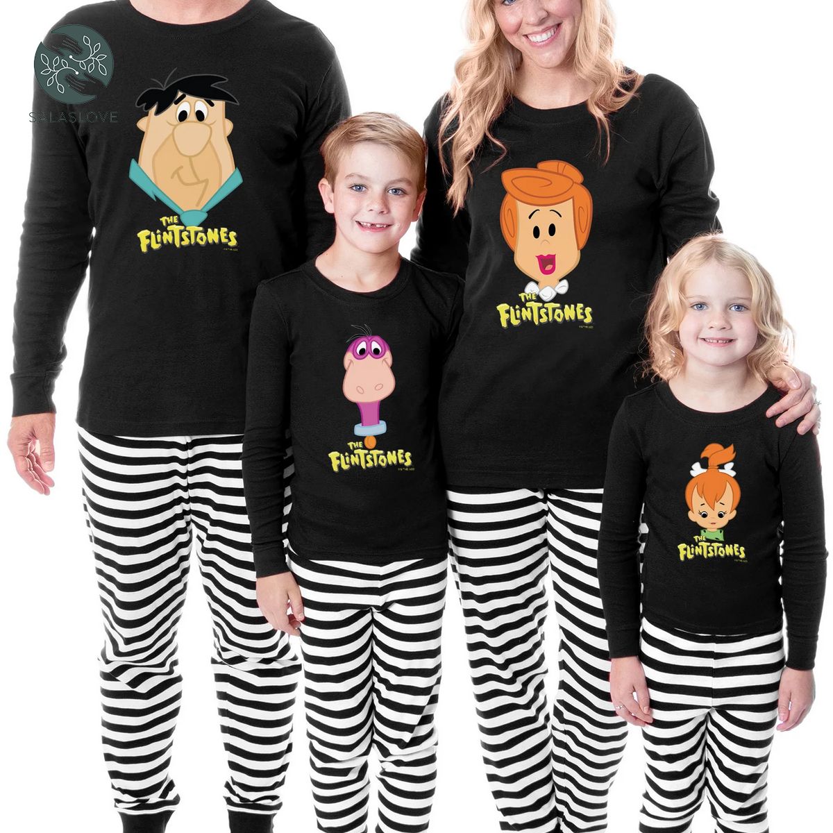 The Flintstones 1985 Characters Matching Family Pajama Set