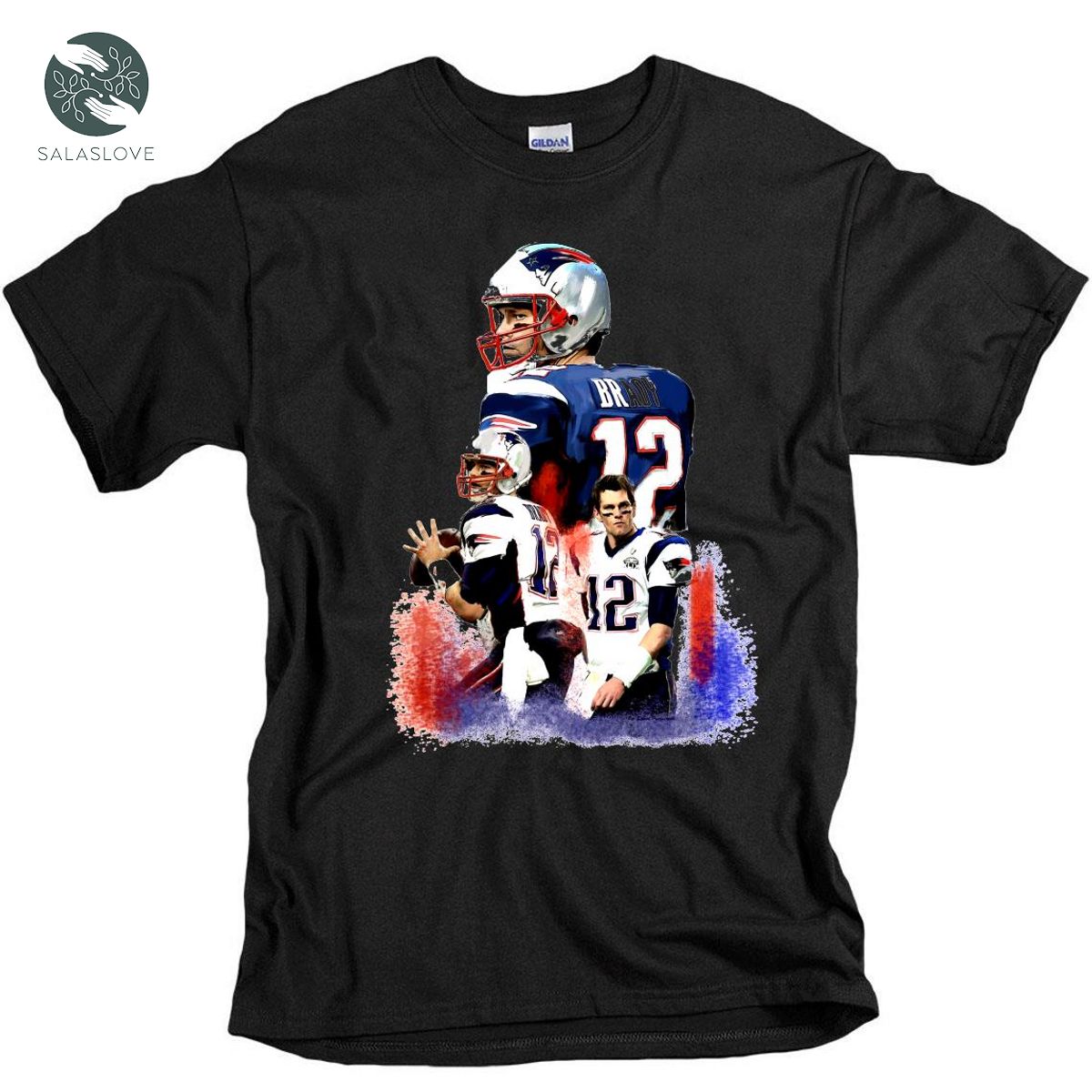 Tom Brady New England Football GOAT 12 Fans Shirt
