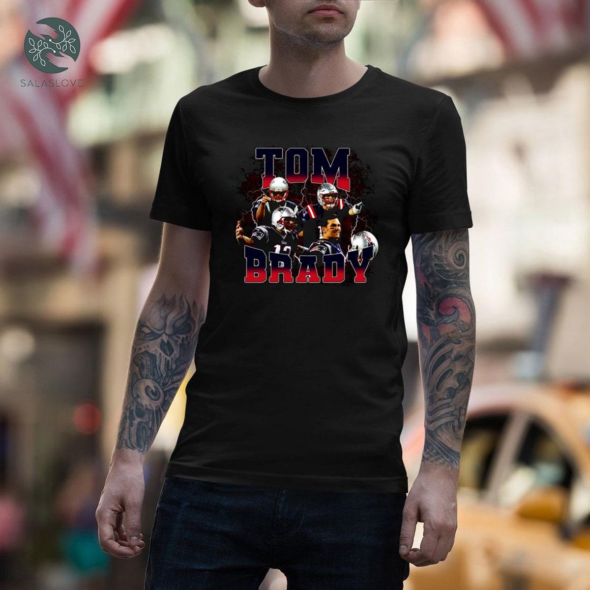 Tom Brady - New England Patriots Bootleg Style Shirt