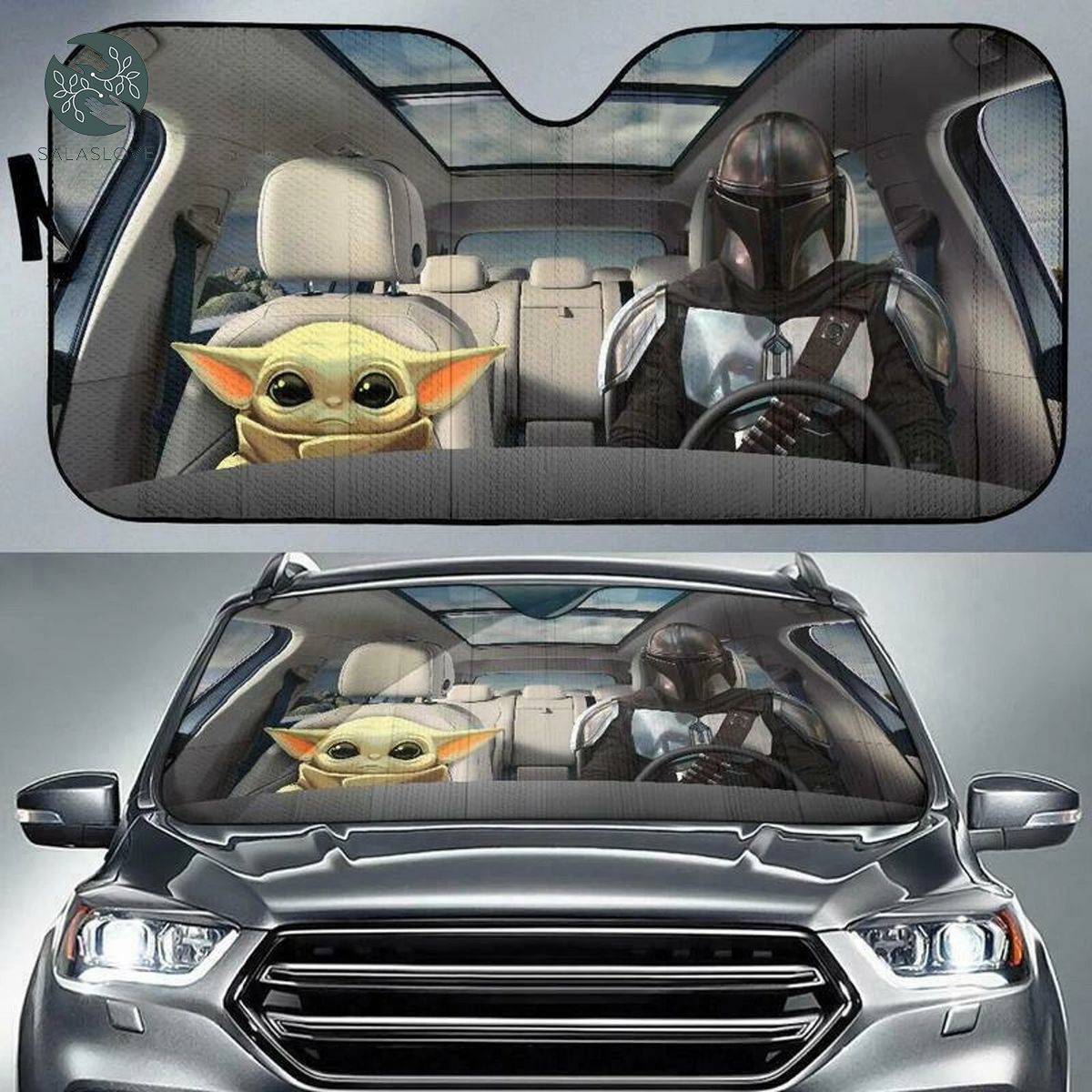 Baby Yoda - Mandalorian Auto Sunshade Star Wars Car Accessories