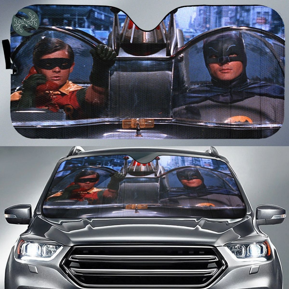 Batman and Robin Car Auto Sun Shade